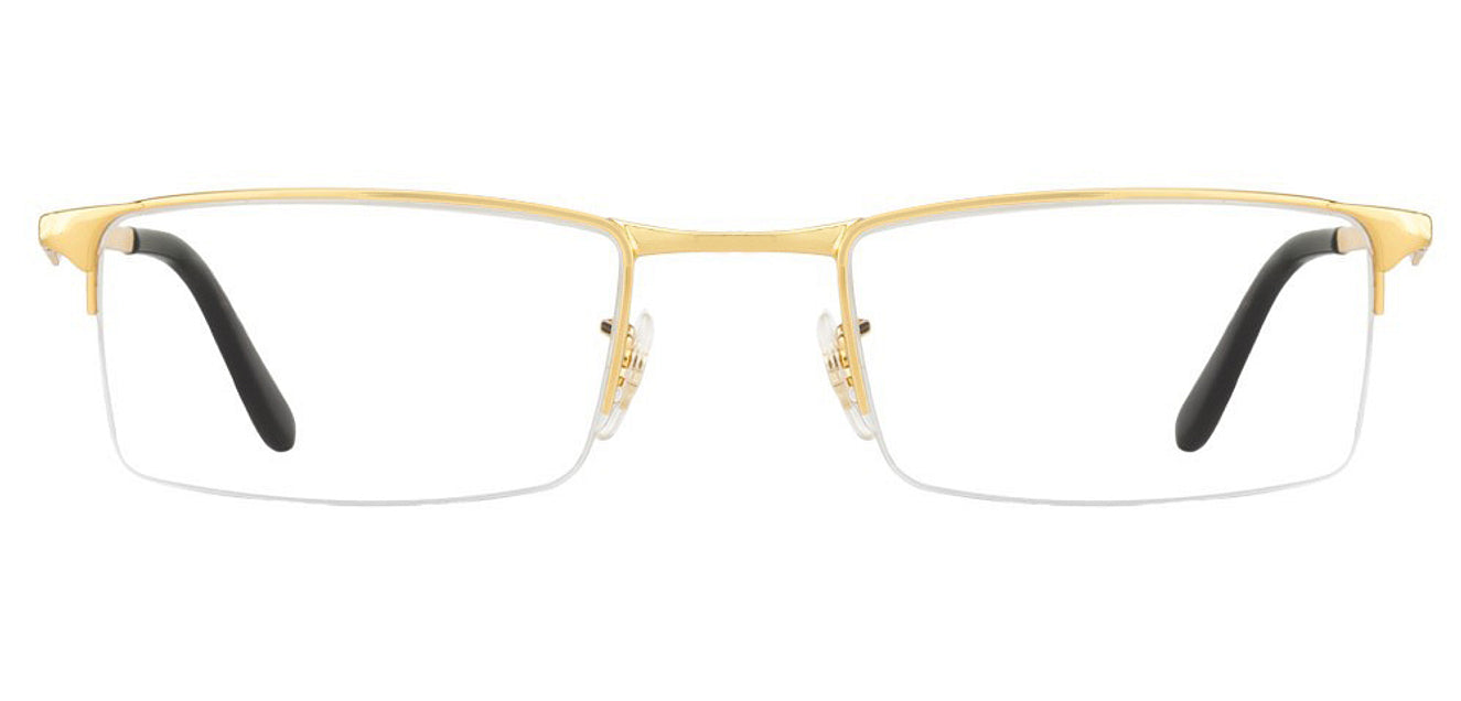 nothing Disapproved Prevail RAY-BAN RECTANGLE HALF RIM GOLD (RB6304 2500) – SPEXIGO